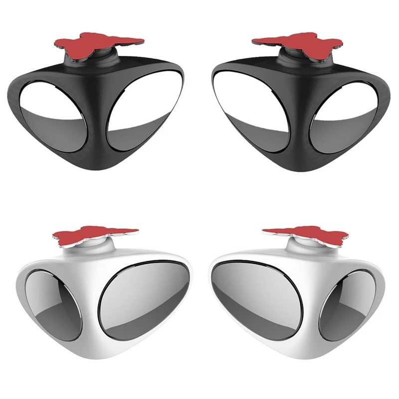 

Hot 360 Rotation Adjustable Convex Rear View Mirror View Car Blind Spot Mirror Wide Angle Mirror front wheel Car Assisted mirror