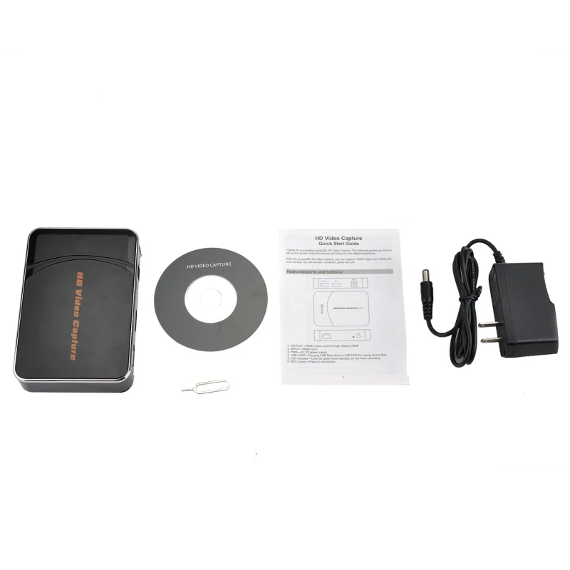 EZCAP 280HB HD видеозахвата 1080P видео HDMI вход/выход для Blue Ray Tv Box компьютера, игровой коробки и т. Д. С микрофоном