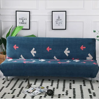 

Sofa Cover Universal Elastic Slipcovers for 160cm to 190cm No Armrest Sofa Nordic Livingroom Geometric Pattern Sleeve