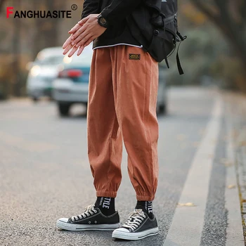 

Spring Men's Casual Pants Fashion Solid Color Embroidery Hip-Hop Jogging Pants 2020 New Beam Feet Elastic Waist Trousers A971