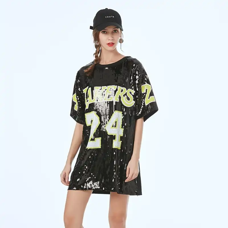sequin lakers jersey