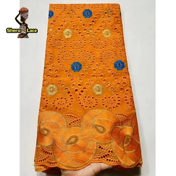 

Soft Holes African Swiss Voile Lace In Switzerland Nigerian Swiss Cotton Tulle Lace Fabric With Stones