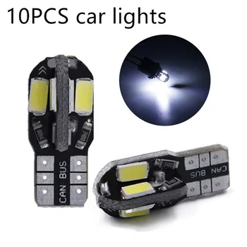 

1PC T10 LED Car Width Light Canbus 5730 8SMD12V Car LED Bulb Side Wedge Light White Light Car Signal Lamp Car Accessories