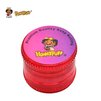 

HONEYPUFF Premium Magnetize Plastic Herb Grinder 60 MM 5 Layer Spice Tobacco Grinder Shark Teeth Herbal With Big Top Storage