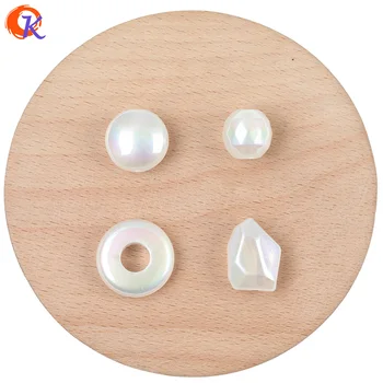 

Cordial Design 100Pcs Acrylic Beads/Hand Made/Jewelry Accessories/Connectors/Aurora Effect/DIY Beads Making/Earring Findings