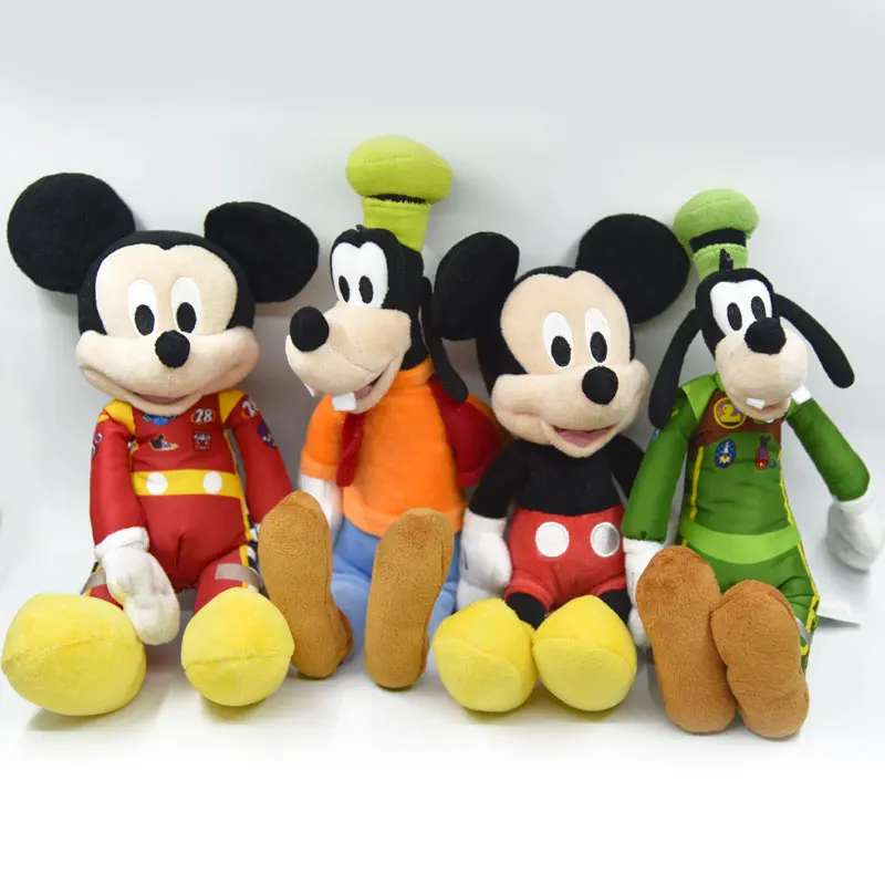 25cm Minnie Mouse mickey mouse pluto dog donald duck goofy dog plush Toys Stuffed Animals daisy baker soft toys kids toys