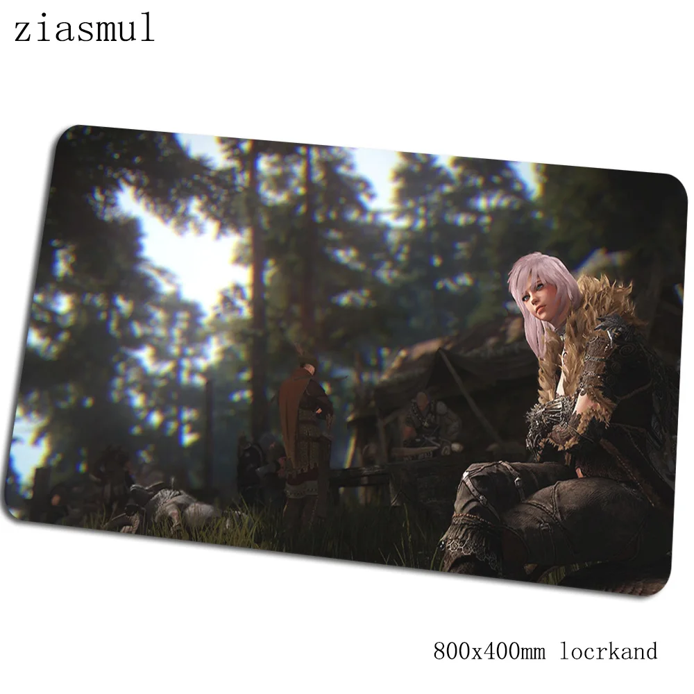 Черный пустыни коврик для мыши 80x40 см игровой коврик для мыши с изображением аниме большой офисный ноутбук с алюминиевым корпусом стол коврик Лидер продаж padmouse игры pc gamer коврики - Цвет: Size 800x400x2mm