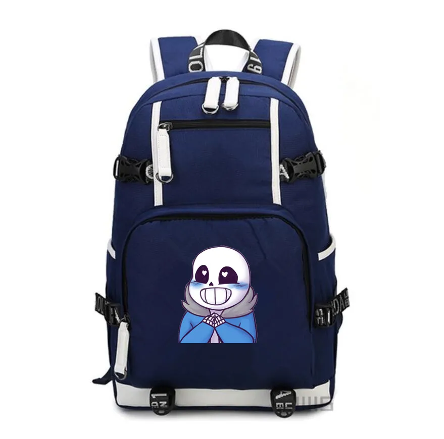 Undertale рюкзак Sans Холст Школьные сумки Frisk сумка на плечо дорожные сумки ноутбук рюкзак для детей