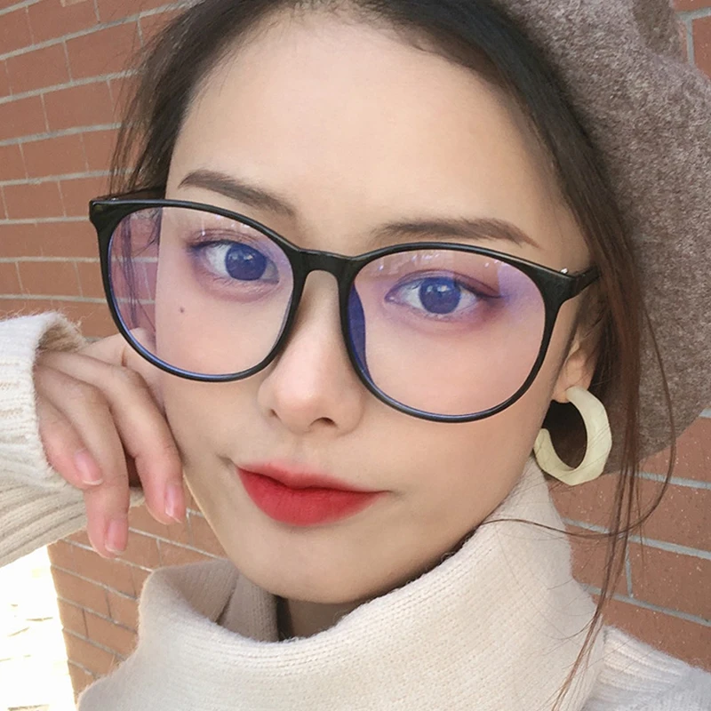 

Blue Light Blocking Computer Glasses Women Men Round Optical Eyewear Frame Transparent Spectacle Eyeglasses Frames