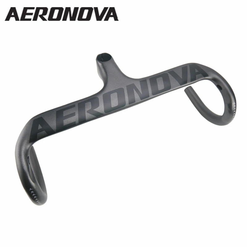 AERONOVA Bicycle Integrated Handlebar NO LOGO Black UD Matte Carbon Road Bike  Handlebar For Cycling