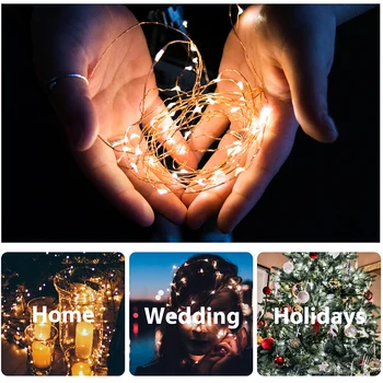 

1/5/10/20/40 LED Star Lights String Garlands Battery Powered Christmas Lamp Holiday Party Wedding Decorative Fairy Light