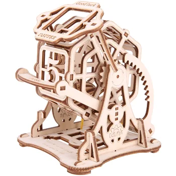 

Creatives 3D Wooden Lucky Runner Dice Puzzle DIY Mechanical Transmission Model Assembly Toys Model Gift