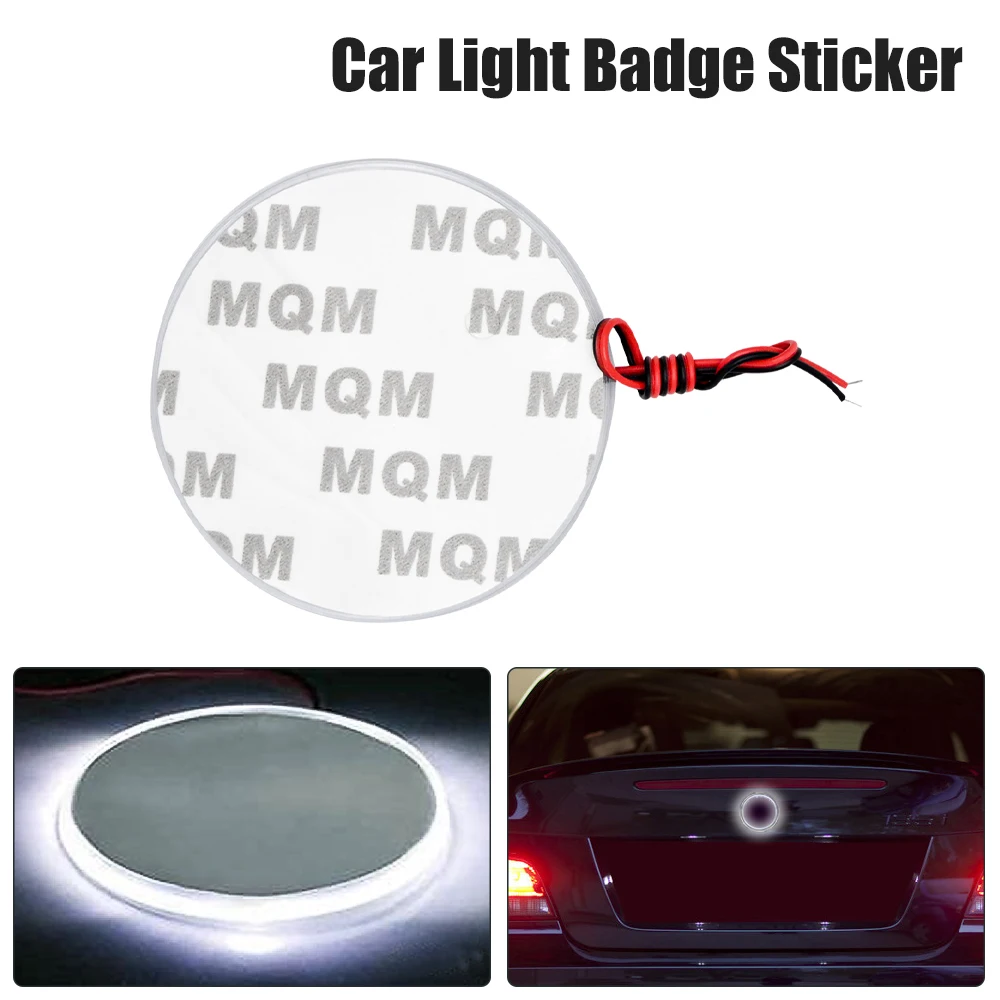 

82mm White SMD Light Day Lamp Sticker Side Emitting Car Logo Back Light 12V 2W Marker Lamp Car Accessory for BMW