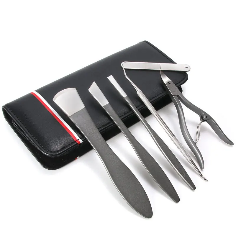 

Exhibition High Manganese Steel Household Pedicure Knife 6-Piece Set Arrange Heel Knife Nail Groove Onychomycosis Only Yangzhou