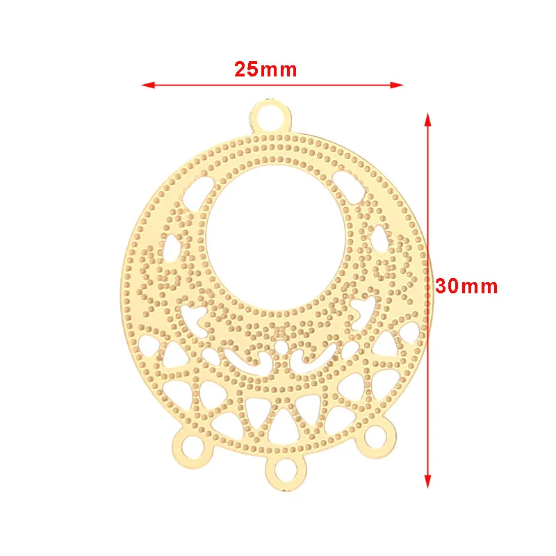 Позолоченные подвески из нержавеющей стали с выемкой в виде листа для изготовления ювелирных изделий своими руками, 48 мм* 38 мм