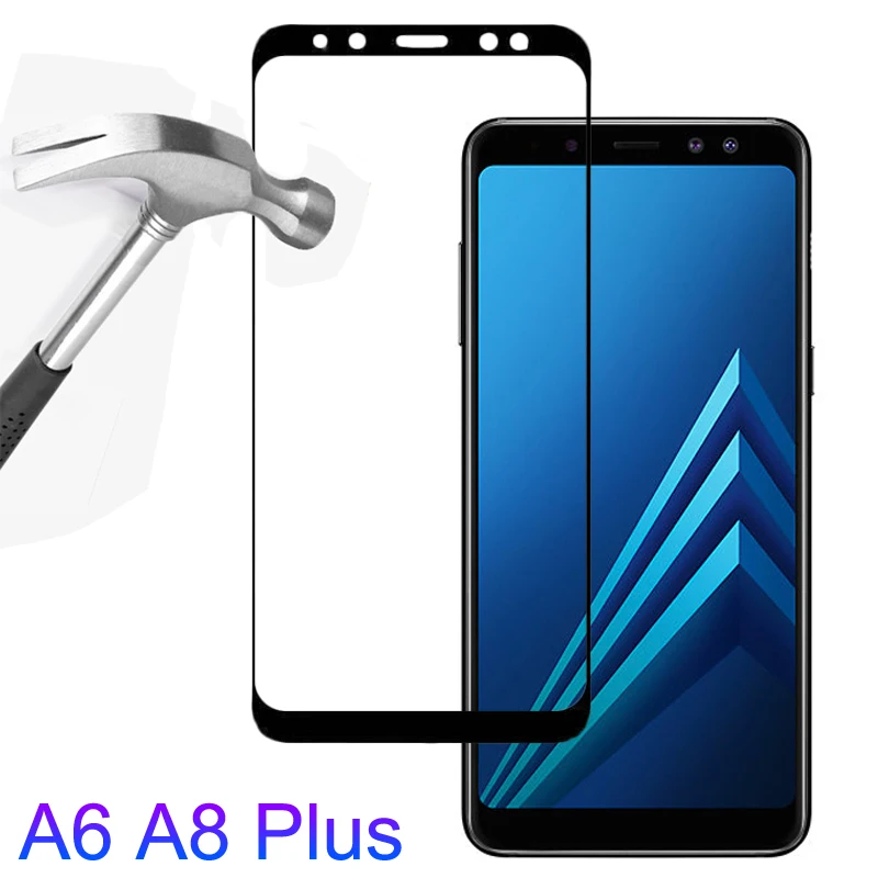 Защитное стекло для Samsung Galaxy A6 A8 2018 A6Plus A8Plus Plus | Мобильные телефоны и аксессуары