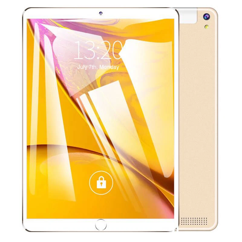 Free return 10.1 inch Tablet Pc Quad Core 2019 Android tablet 4GB RAM 64GB ROM IPS Dual SIM Phone Call Tab Phone Tablets Gold