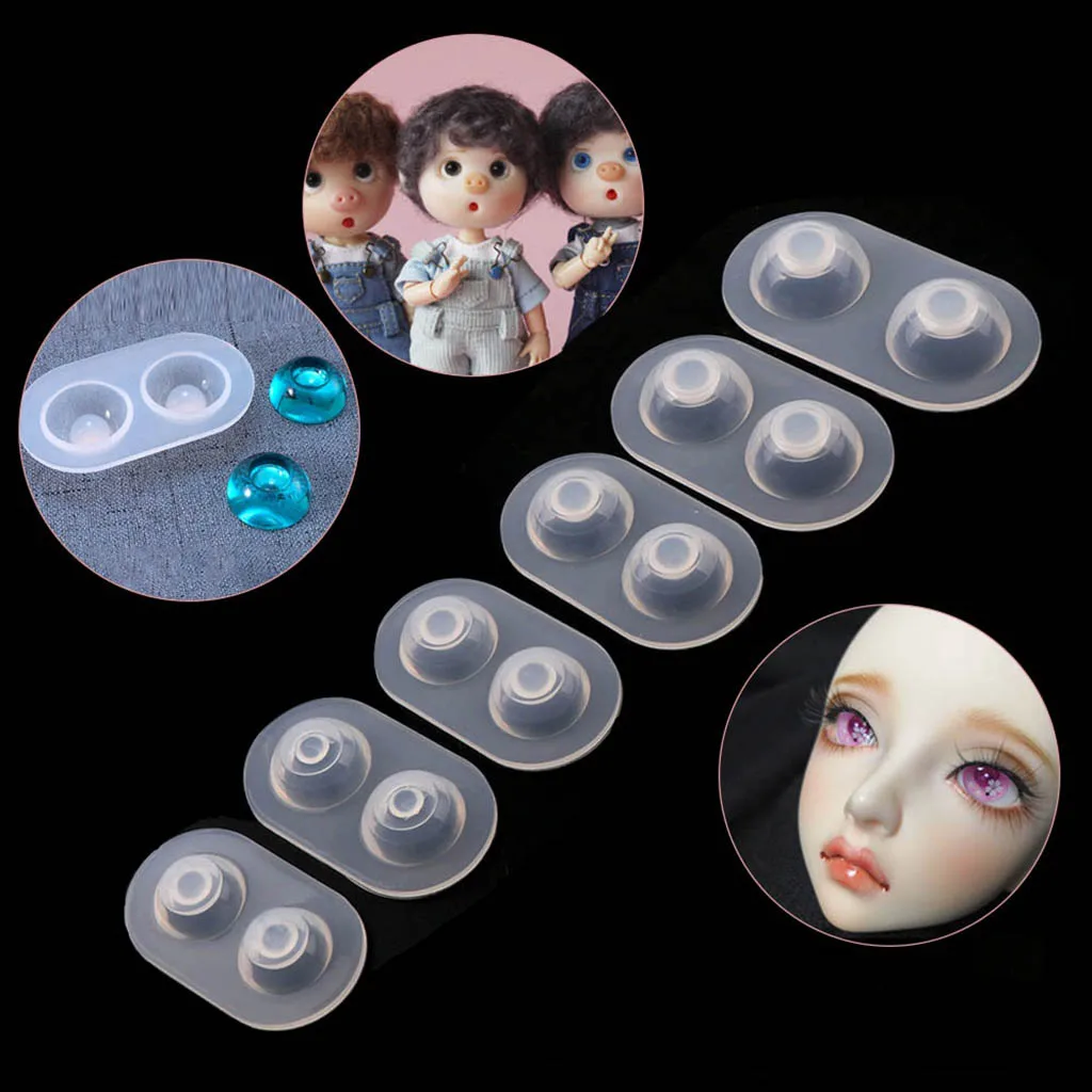 BJD eye mold resin eyeball eye silicone mold sd resin mold, 6pcs - 14mm 16mm 18mm 20mm 22mm