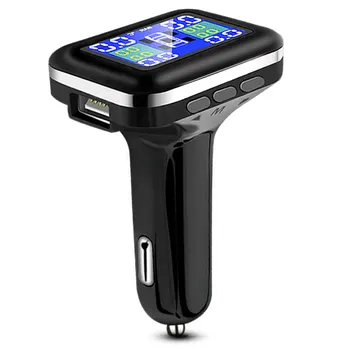 

Tyre Detector Tire Pressure Monitor System Black TPMS Gauge Digital Low Energy Cigarette Type 1hie