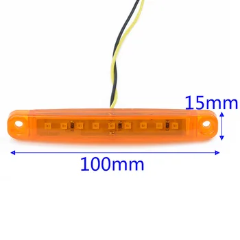 

Parts Car marker light Tail Turn signal 9LED Truck Waterproof ABS plastic