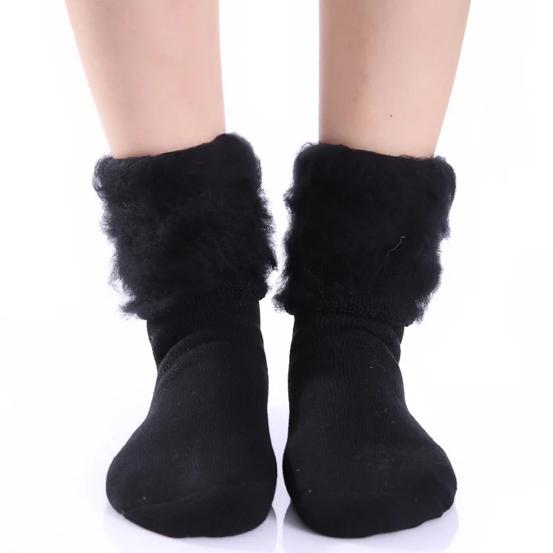 winter socks fur fur women's short socks warm cotton christmas socks short fashion streetwear harajuku style calzini natale