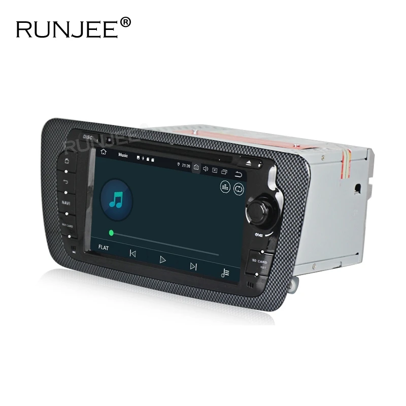 Best RUNJEE Android 9.0 PX6 4GB 64GB Car DVD Multimedia player For Seat Ibiza 6j 2009-2013 GPS Navigation 2 din screen Autoradio 2