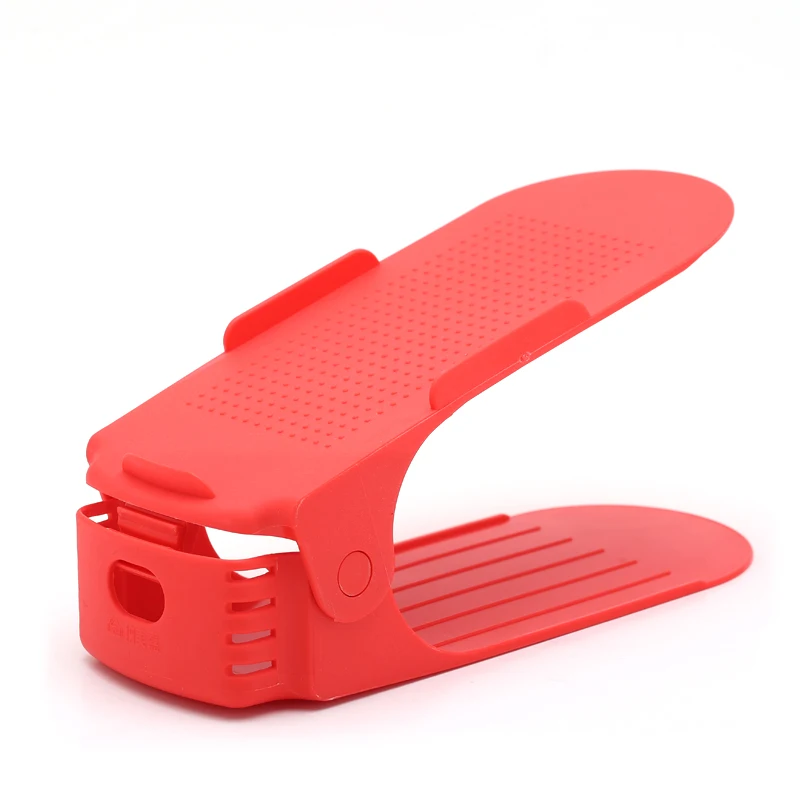 Регулируемый органайзер для обуви современный двойной стеллаж хранения полка