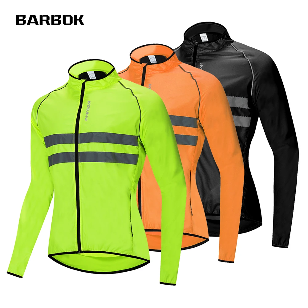 WOSAWE Ultra-Light Running Jacket Windproof & Waterproof Breathable Windbreaker Reflective Vest Wind Coat