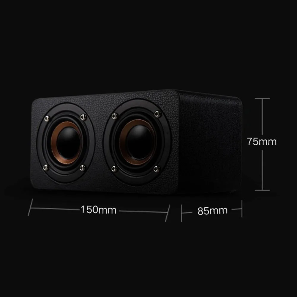 Деревянный беспроводной Bluetooth динамик Портативный hifi шок бас динамик аудио Саундбар сабвуфер звуковая панель