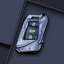 De aleación de Zinc llave de coche para Volkswagen VW Passat B8 Jetta Golf Skoda Superb A7 Kodiaq botón 3 cubierta de mando de llave a distancia estilo de coche