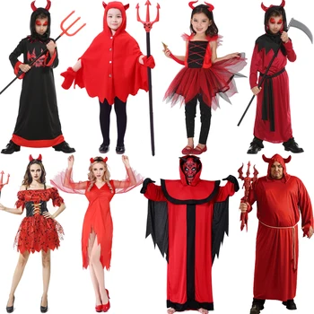 

Halloween Cosplay Adult Children's and Men's Costumes Death Demon Ghost Evil Vampire Costume Festival Bar Decoration