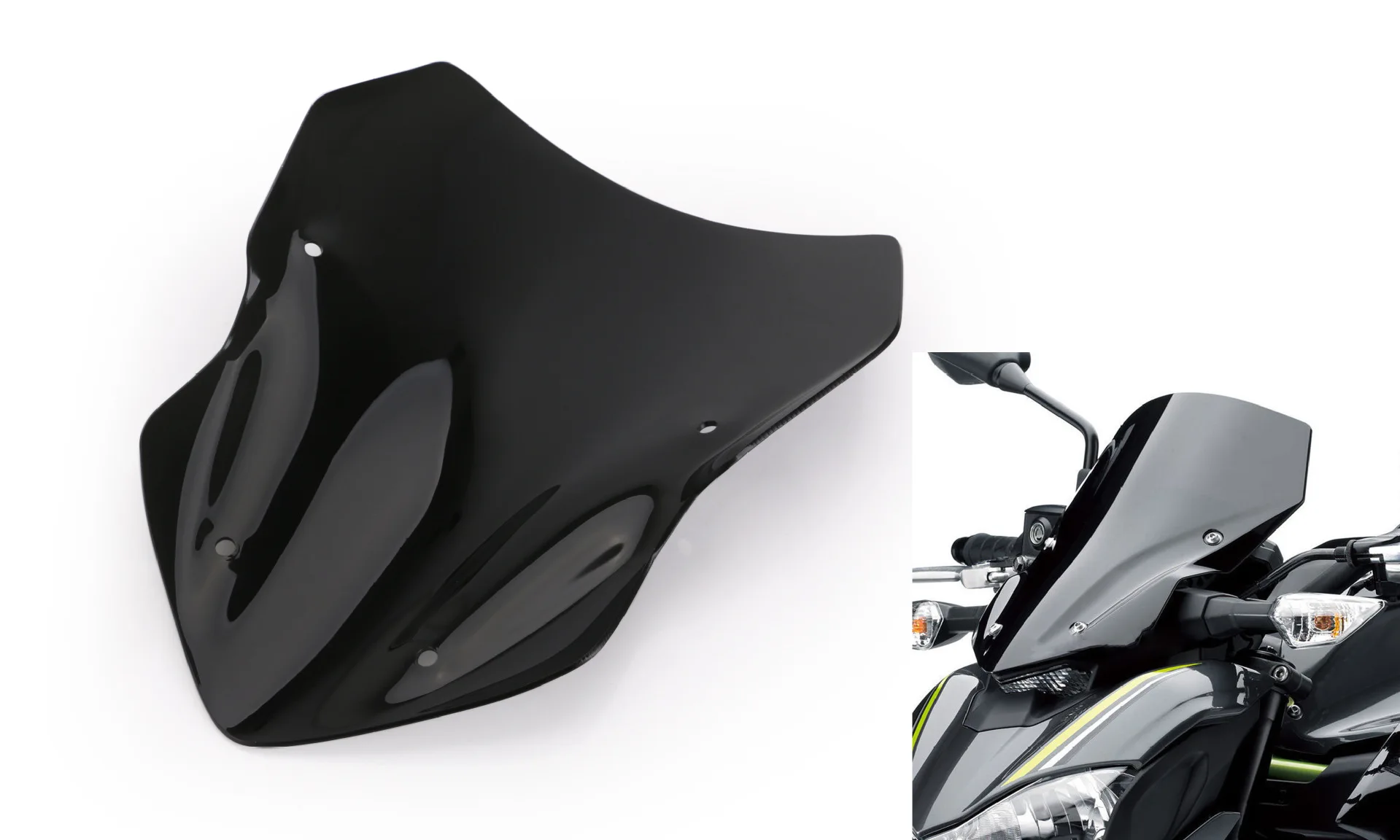Для KAWASAKI Z900 Z 900 мотоциклетные запчасти высокое качество ветровое стекло козырек Переднее стекло черный