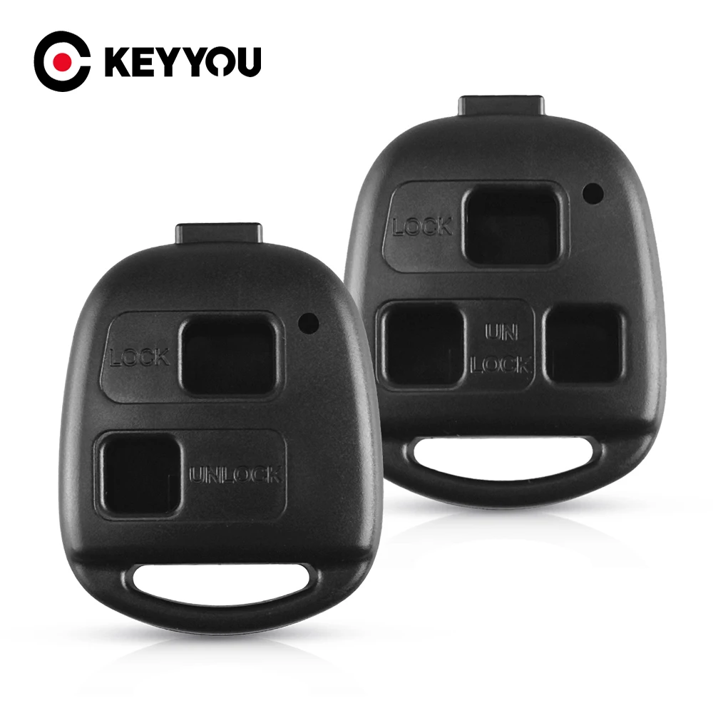 KEYYOU для Toyota Corolla Land Cruiser YARIS CAMRY RAV4 Lexus RX300 ES300 2/3 кнопочный чехол ключей с