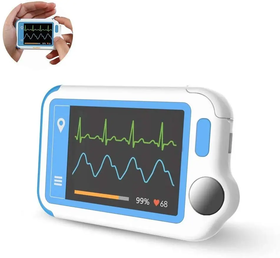  ECG/EKG Monitor Portable Heart Rate Monitor with PC Report Heart Health Fitness Tracker Viatom Hear