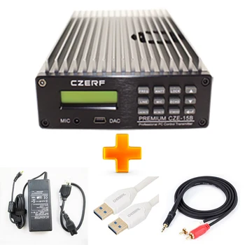 

Fmuser CZE-15B 15watts 15W Broadcast FM transmitter Radio Transmitter for Church, Car, Home, Conference, Christmas Light show