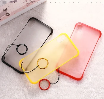 

100pcs 2 In 1 Candy Matte With Metal Buckle Case Hard PC Rimless Shockproof Cover For iPhone 11 Pro MAX XS XR X 8 7 6 6S Plus