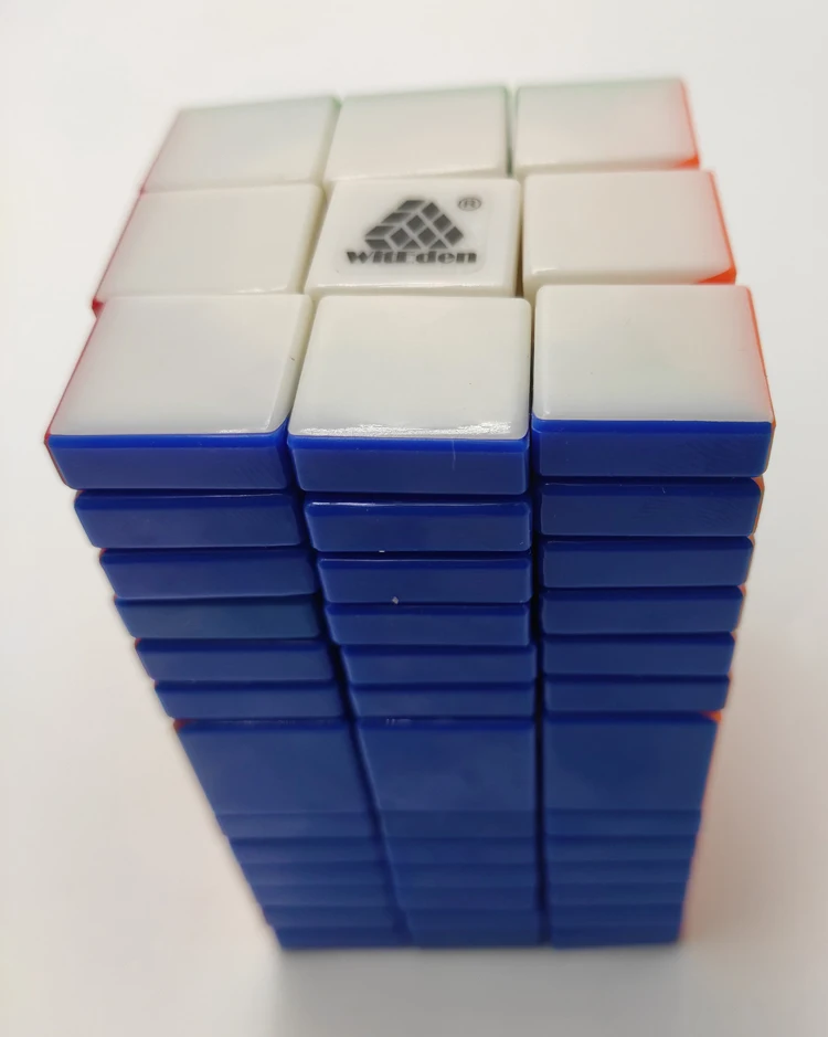 Qiyi mofangge thunderclap 4x4 6.2 см 6.0 Cube Черный/Stickerless/белый leiting Cubo magico образования игрушка