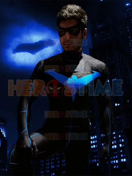 Новейший костюм Nightwing спандекс 3D принт героя зентай Костюм Ночное крыло Хеллоуин