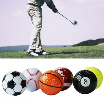 

HobbyLane 6pcs/set Colorful Sports Golf Balls Golf Game Strong Resilience Force Sports Practice Funny Balls Gifts Hot Sale