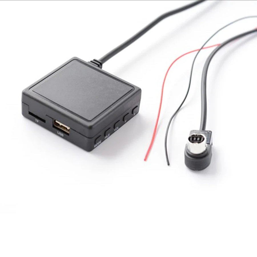 Автомобильный Bluetooth AUX музыкальный адаптер беспроводной аудио кабель микрофон
