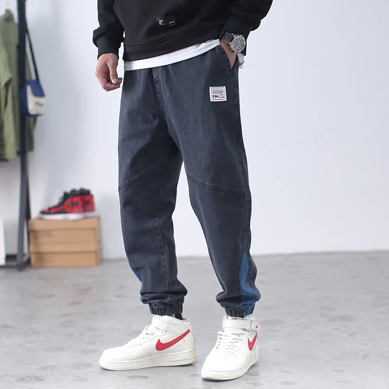 Casual Blue Jeans for Mens Japanese Streetwear Man Jeans 2020 Cargo Pants Harajuku Pants Casual Jogger Men Punk Male Trousers