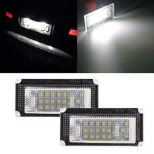 

2 Pcs White 18 LED Licence Number Plate Ligths Lamps for MINI Cooper R50 R52 R53 Car Light Assembly Replacement Auto Lighting