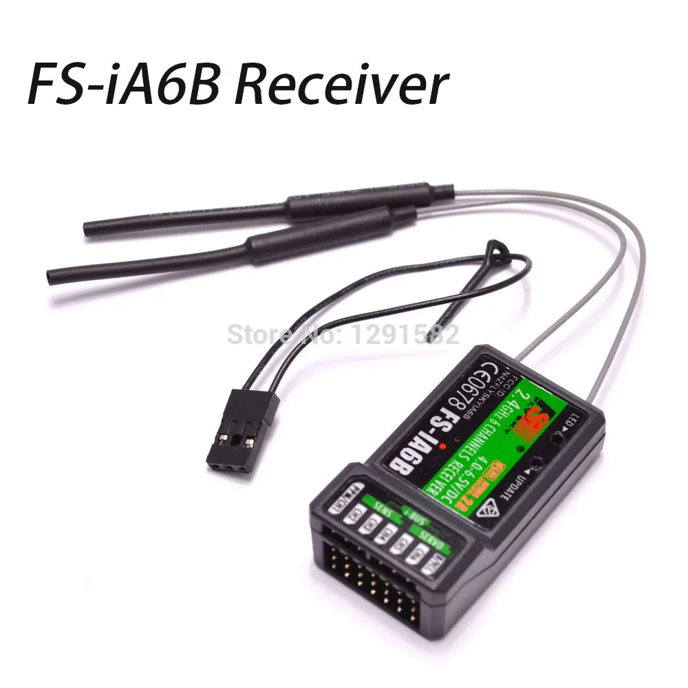 Новый Flysky 2 4G 6CH FS-iA6B iA6B приемник PPM Выход с iBus Порты и разъёмы совместим FS-i4 FS-i6 FS-i10