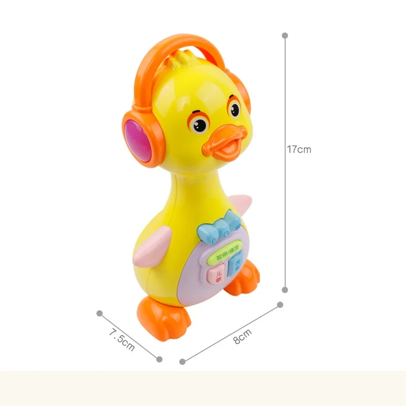 Electric Cartoon Duck Light Playing Interest Story Learning Machine Children Early Educational Baby Musical Toys Funny Games Hot Electric Cartoon Duck Light Playing Interest Story Learning Machine Children Early Educational Baby Musical Toys Funny Games Hot