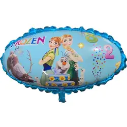 10 шт. воздушные шары большой синий Снежная принцесса зеркало фольга день рождения мультяшный набор для вечеринки фигурка Русалка Вечерние