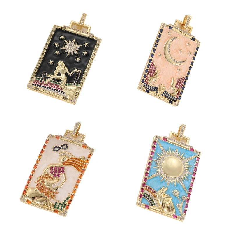 D7WB Personalized Hip Hop Pendant Necklace Painted Amulet Jewelry | Украшения и аксессуары