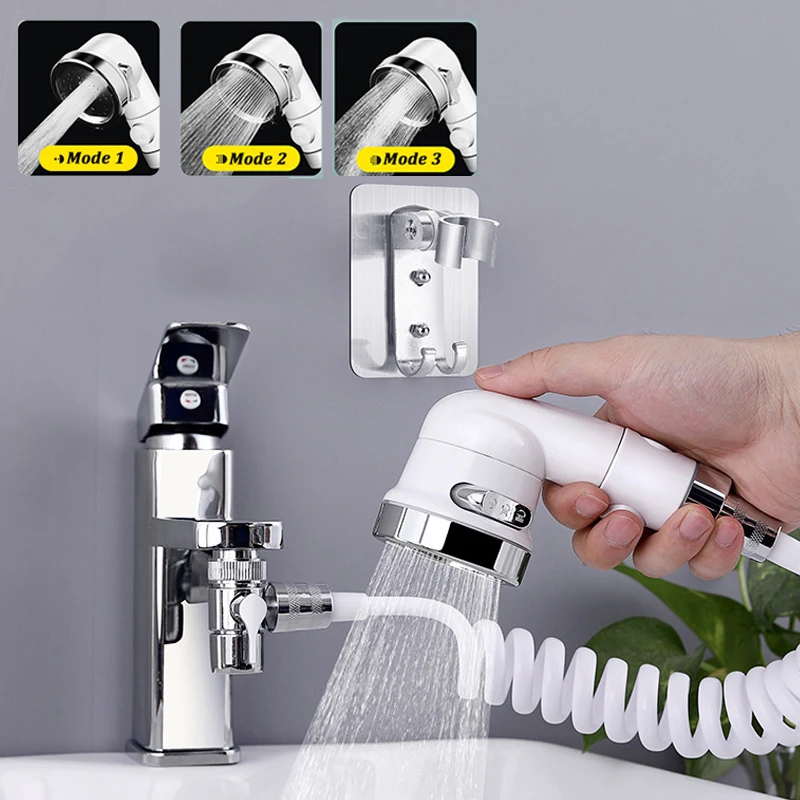 Pommeau de douche,Adaptateur de de lavabo de salle de bains