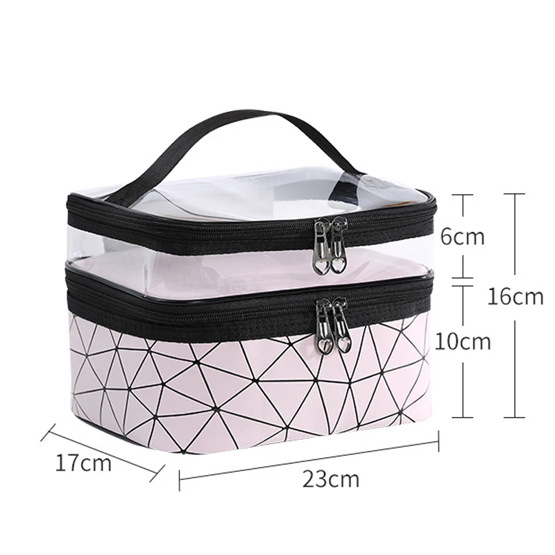 Goede Multifunctionele Reizen Duidelijke Make Up Tas Mode Diamant Cosmetische Tas Toiletartikelen Organizer Waterdichte Vrouwtjes Opslag Make Up Gevallen