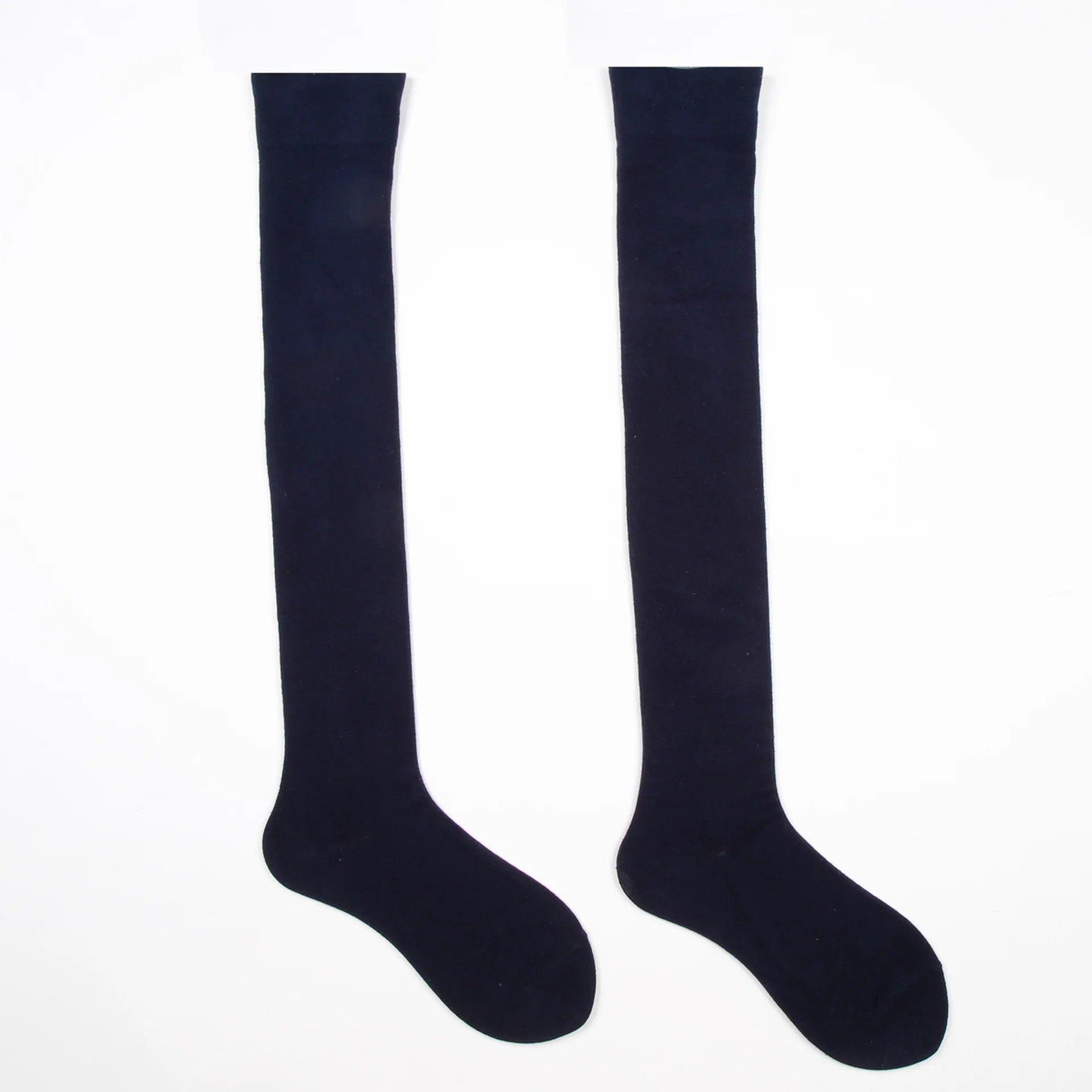Bas Hauts Opaques Femme – Extensibles, Couleur Vive, Au-dessus Du Genou, Pour Travail, Soirée, Cosplay - 8