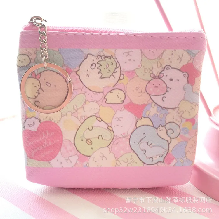 San-X Corner Bio My Melody Cinnamoroll Pudding Dog Cartoon Kawaii маленький кошелек для монет на молнии PU держатель для карт кошелек для хранения ключей - Цвет: 8